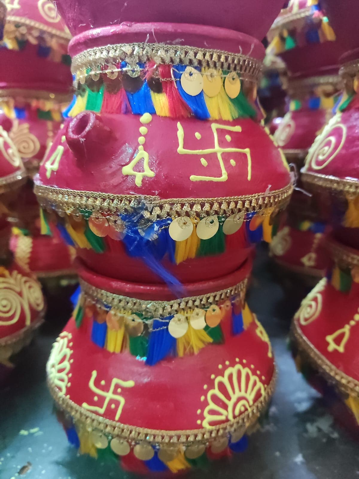 Swastik design festive Karwa