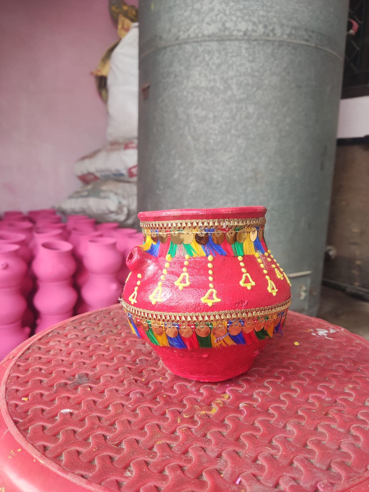 Premium painted Karwa collection stacked